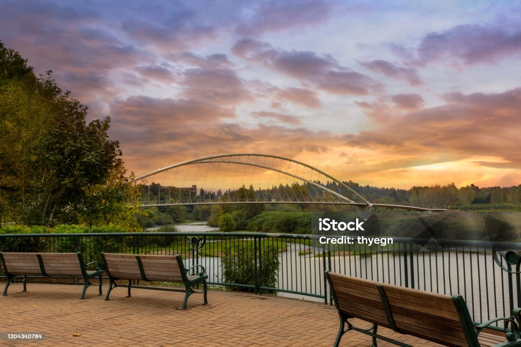 Riverfront park along the Willammete